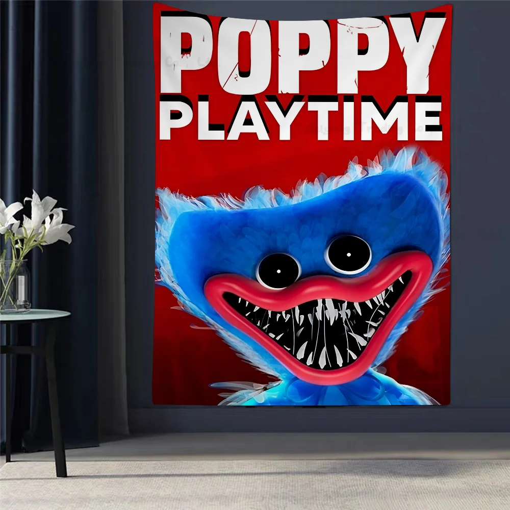 

P-Poppys P-Playtime Huggy-Wuggy Chart Tapestry Home Decoration Hippie Bohemian Decoration Divination Wall Hanging Home Decor