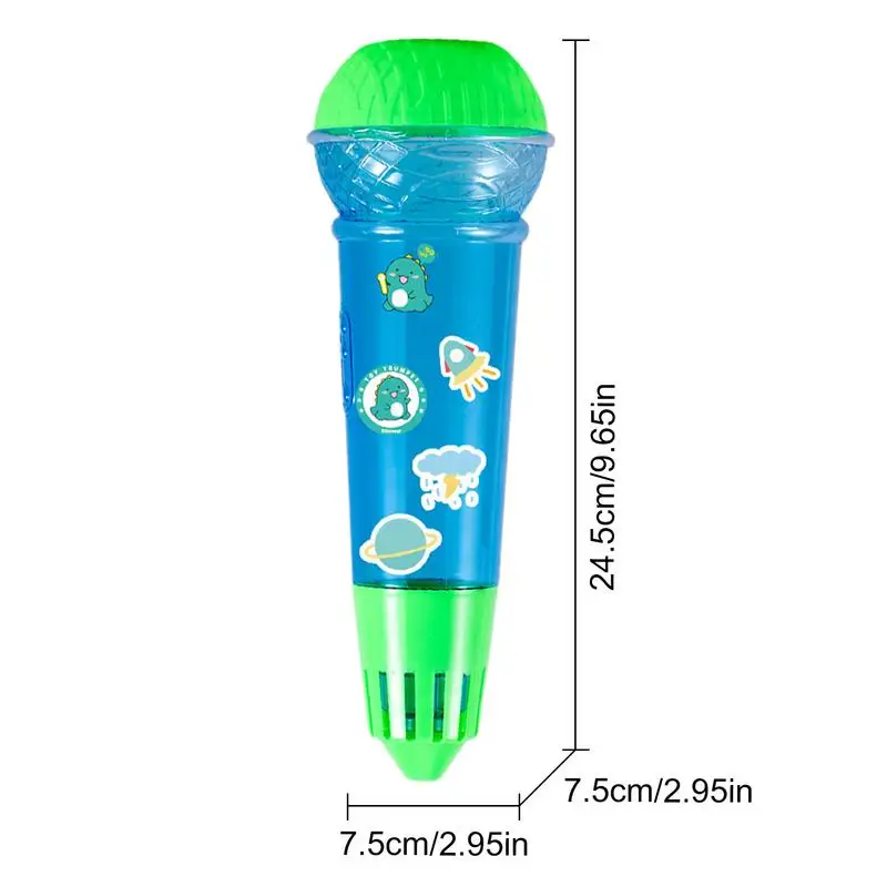 어린이 시뮬레이션 사운드 앰프, 다기능 에코 마이크 장난감, 조기 교육, 웅변 훈련 선물, 1 개