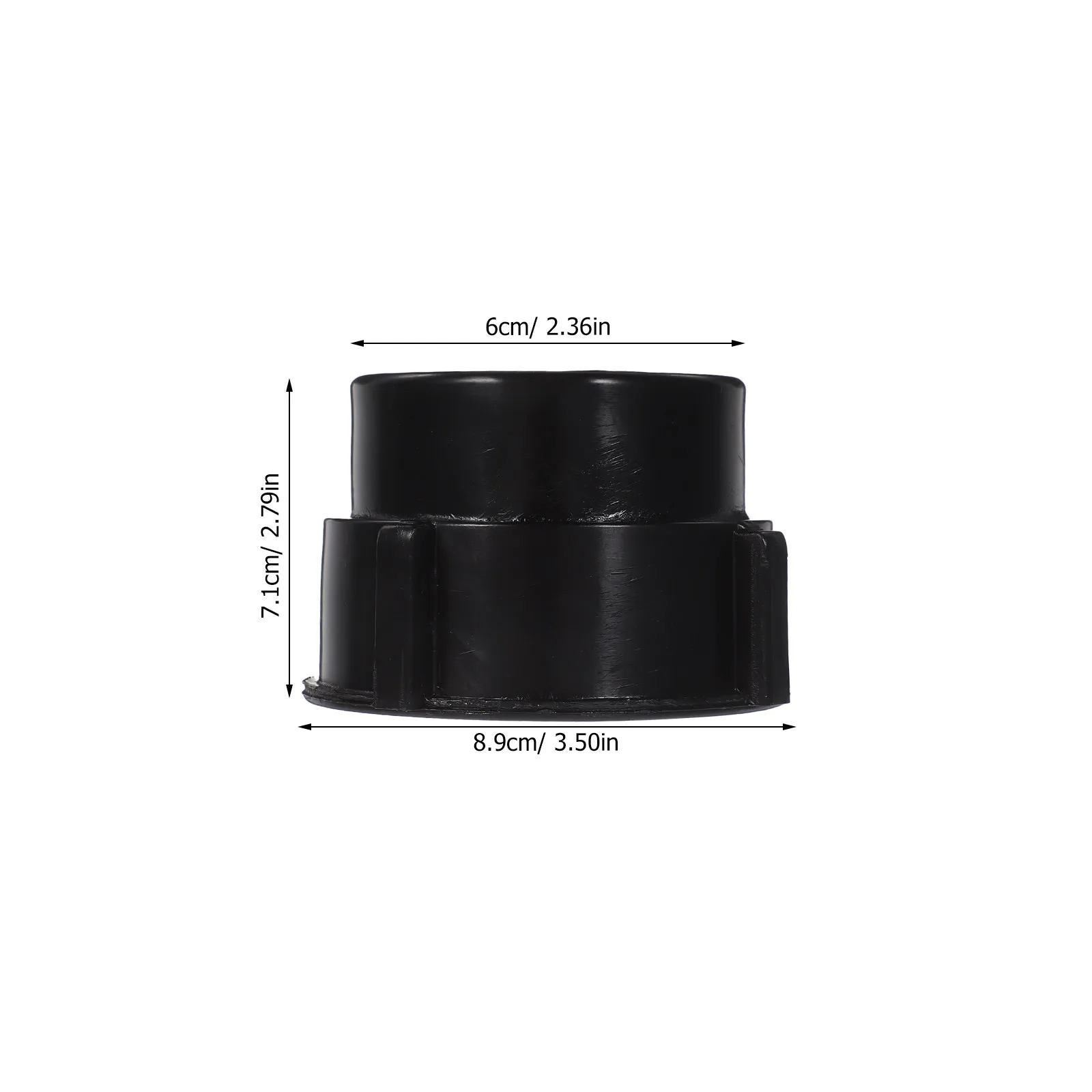 Heavy Duty Ibc Tote Adapter 75Mm Coarse Thread Converts to 2 Inch Fine Thread for Water Tank Valves Garden Irrigation Oil