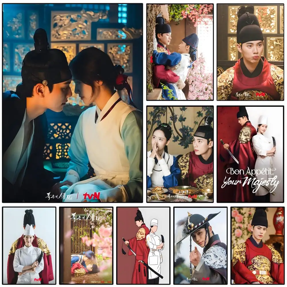TOp TV B-Bon Appetit Y-Your M-Majesty Poster Self-adhesive Art Waterproof Paper Sticker Coffee House Wall Decor