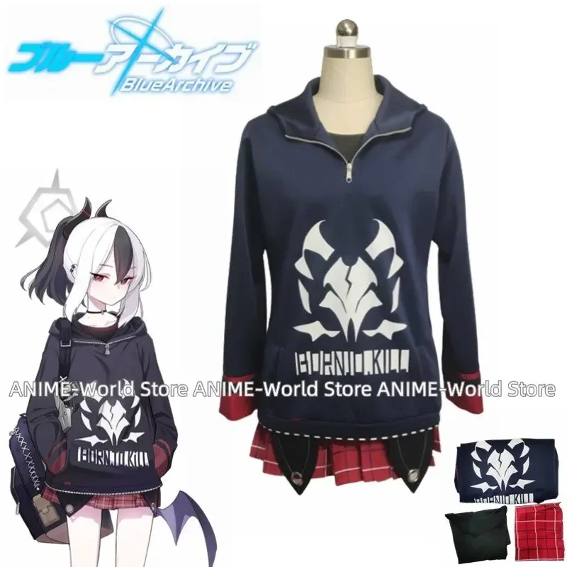 Anime Blue Archive onikata kayoko Hoodie Cosplay Costume Clothing Full Outfit