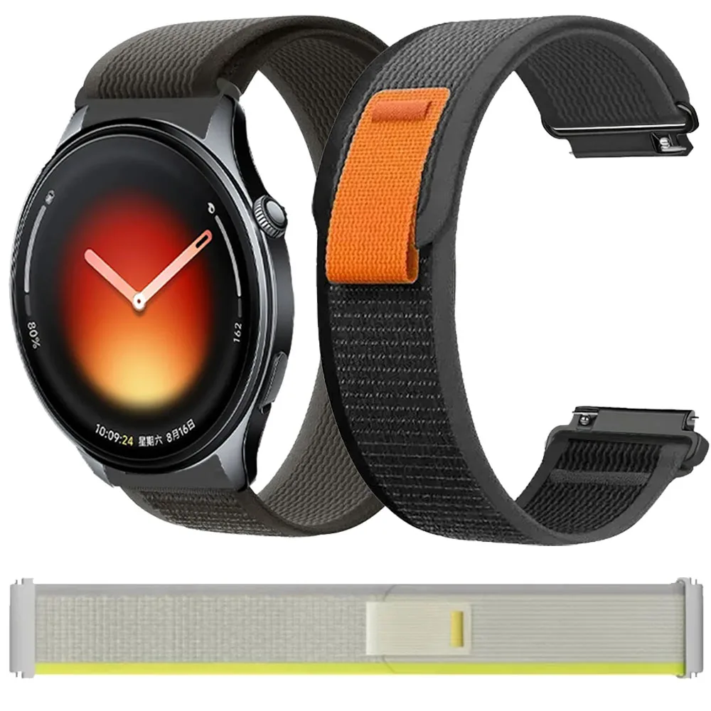 20mm 22mm Trail Nylon Strap For Xiaomi watch 5/S4-3-2-1 Sport Comfortable Band For Oneplus Watch Lite/3/2/Realme Watch 5/S Belt