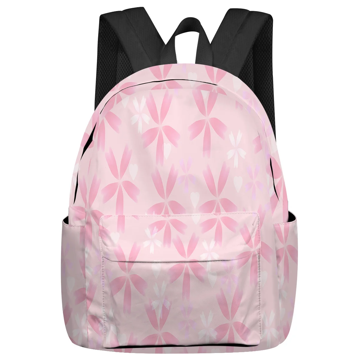 Cherry Pink Flowers Student School Bags Laptop Custom Backpack For Men Women Female Travel Mochila