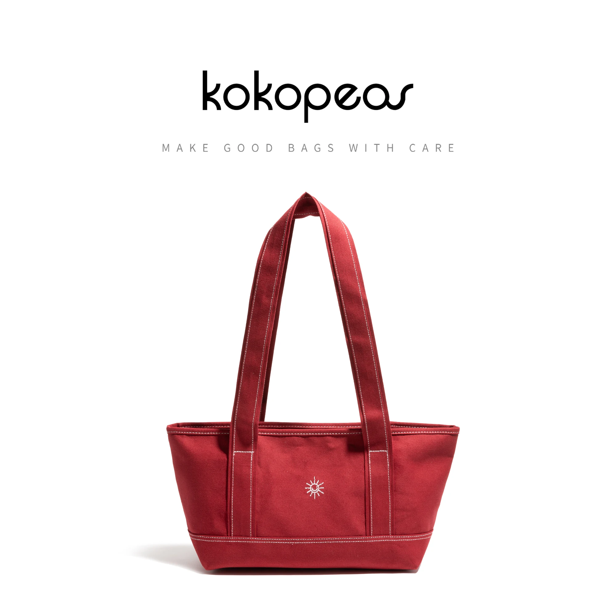 

KOKOPEAS Practical Canvas Underarm Shoulder Bag For Female Solid Large Capacity Shopping Purse Ladies Work Commuter Tote Handbag