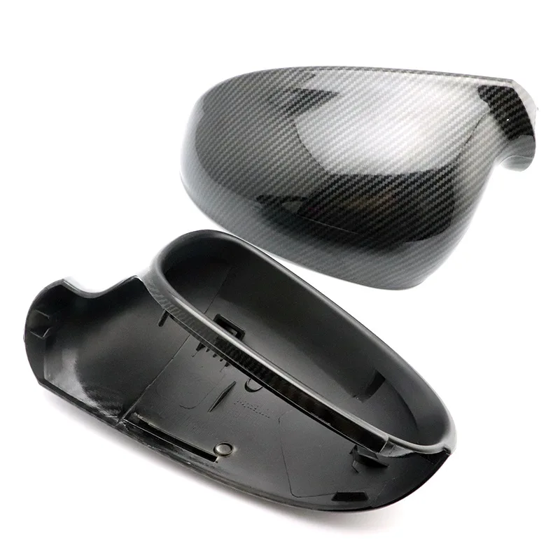 1Pair Mirror Cover Rearview Side Mirror Cap Carbon Fiber Style For VW Volkswagen Passat B6 R36 Golf 5 Jetta MK5 MK6