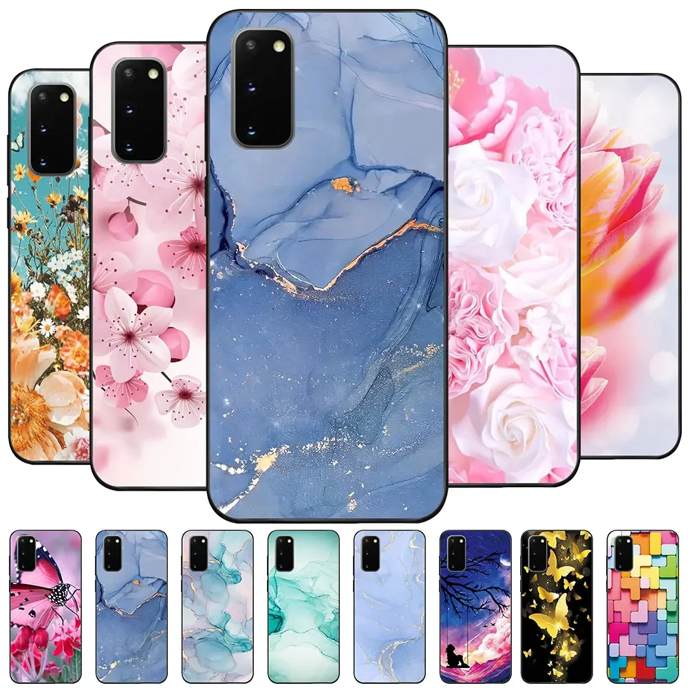 Case For Samsung S20 Coque S20 Plus Ultra S20Lite TPU Soft Silicone Fashion Phone Funda For Samsung Galaxy S20FE Case Cover Capa