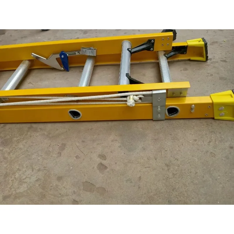 Tangga Ekstensi Fiberglass Terisolasi Teleskopik 4m 5m 6m 7m 8m 10m 11m - Promo Panas