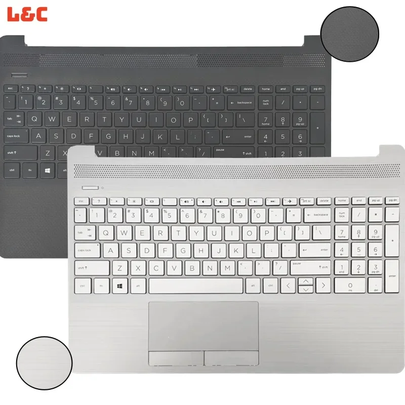 For 15-DW 15-GW 15S-DU 15S-DY 15S-DR 250 255 G8 G9 TPN-C139 US/UK/LA/SP/RU Keyboard Palmrest Upper Cover Computer Replace Parts