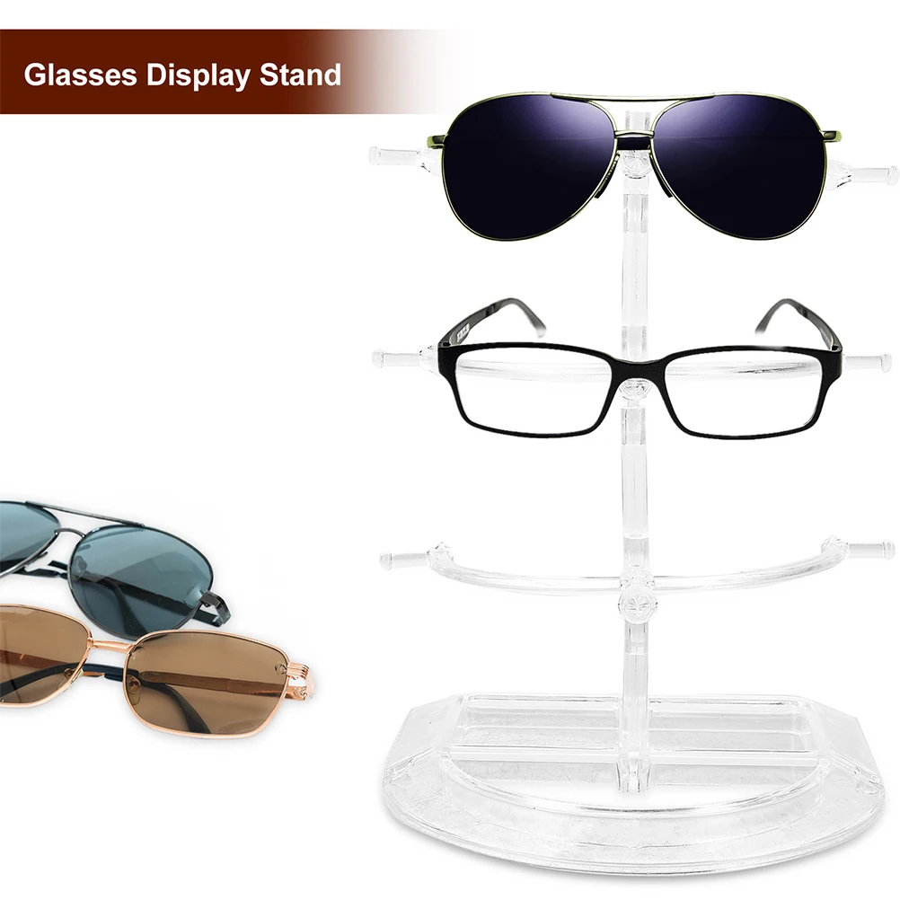 

4 Pcs Stand Plastic Glasses Display Clear Bracelet Holder Creative Storage Rack