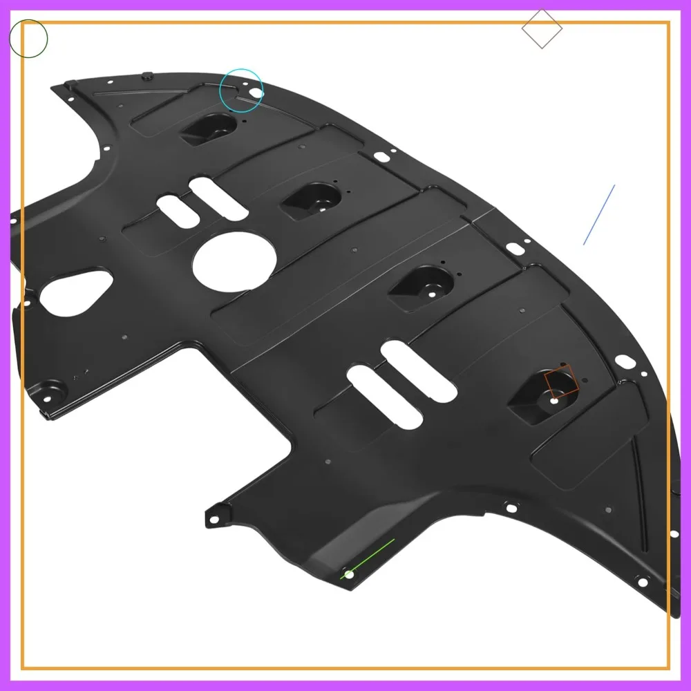 

Engine Splash Shield Compatible with 2017-2020 Hyundai Elantra 2.0L, Under Cover Protection, Plastic Black Replacement