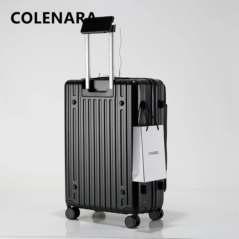 COLENARA Rolling Suitcase ABS+PC Boarding Box Large Capacity Trolley Case Family Travel Essentials 20