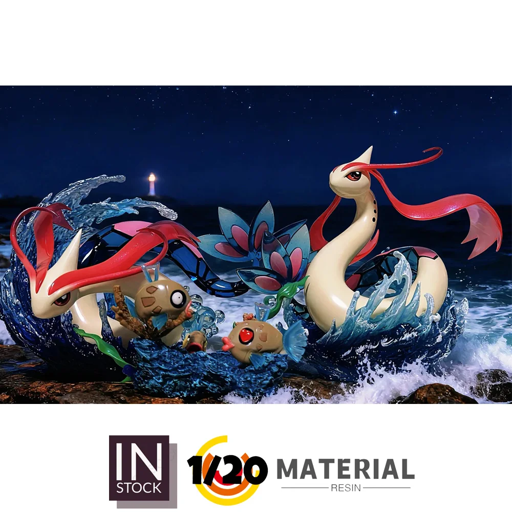 

[В наличии] Фигурка из смолы World в масштабе 1/20 [ZXZ] — Feebas & Milotic