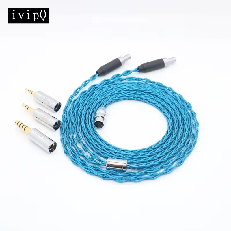 

ivipQ-42 IEM Cable Graphene+7N OCC Modular Plug (2.5mm+3.5mm+4.4mm) Headphone Replacement Cable ForDual 3.5 HD800 HIFIMAN ANANDA