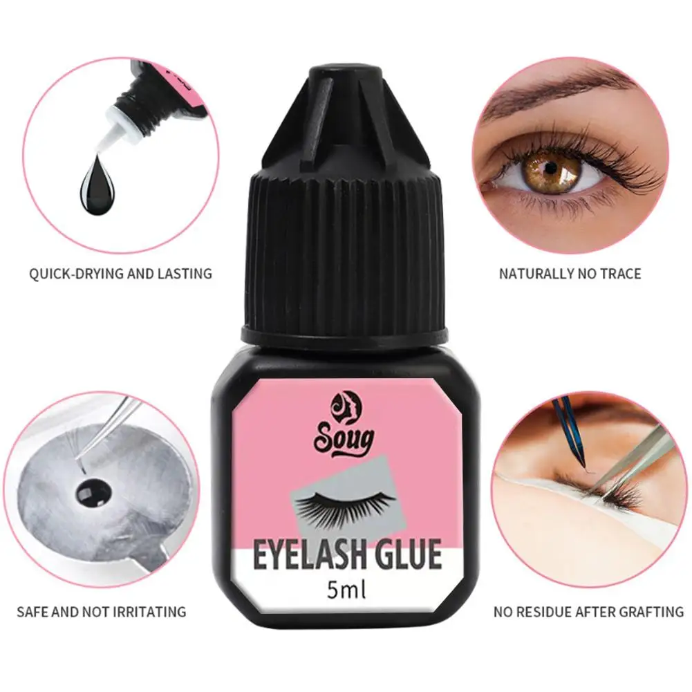 Profession elle Pfropfung Wimpern Kleber 5ml Wimpern Kleber Verlängerung Salon Schönheits kleber Kleber Drops hipping Pfropf wimpern q0c1