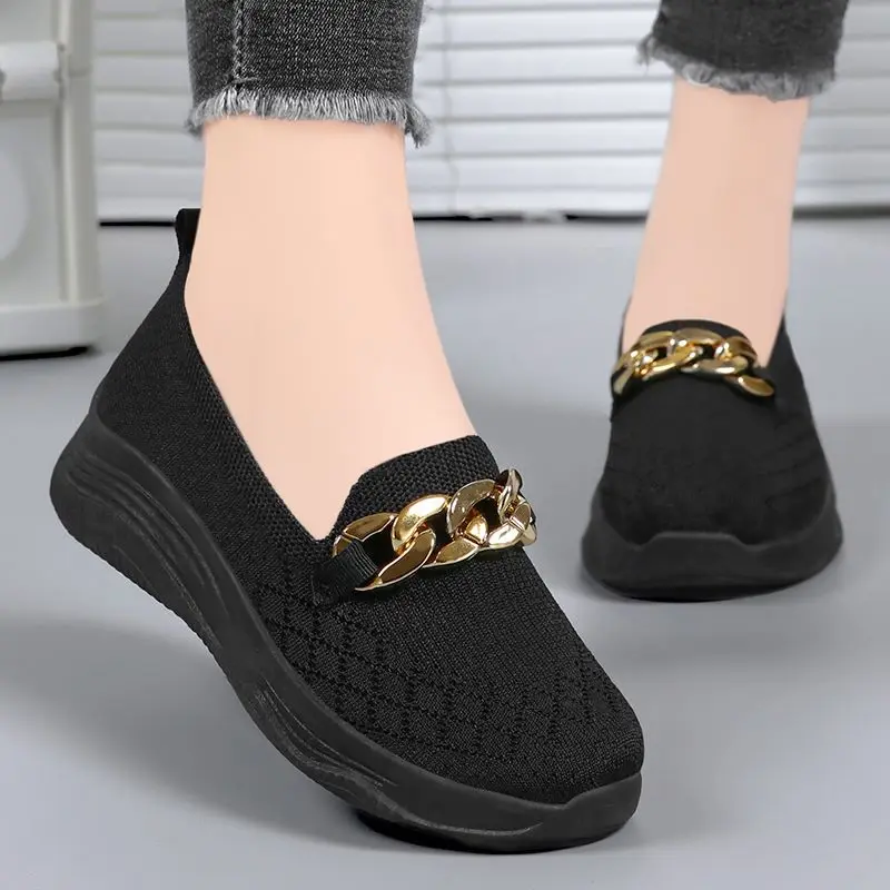 New Shoes Woman 2024 Trend Slip On Loafers Ballet Flats Ladies Sneakers Women\'s Summer Comfort Footwear Casual Mom Cotton Shoes