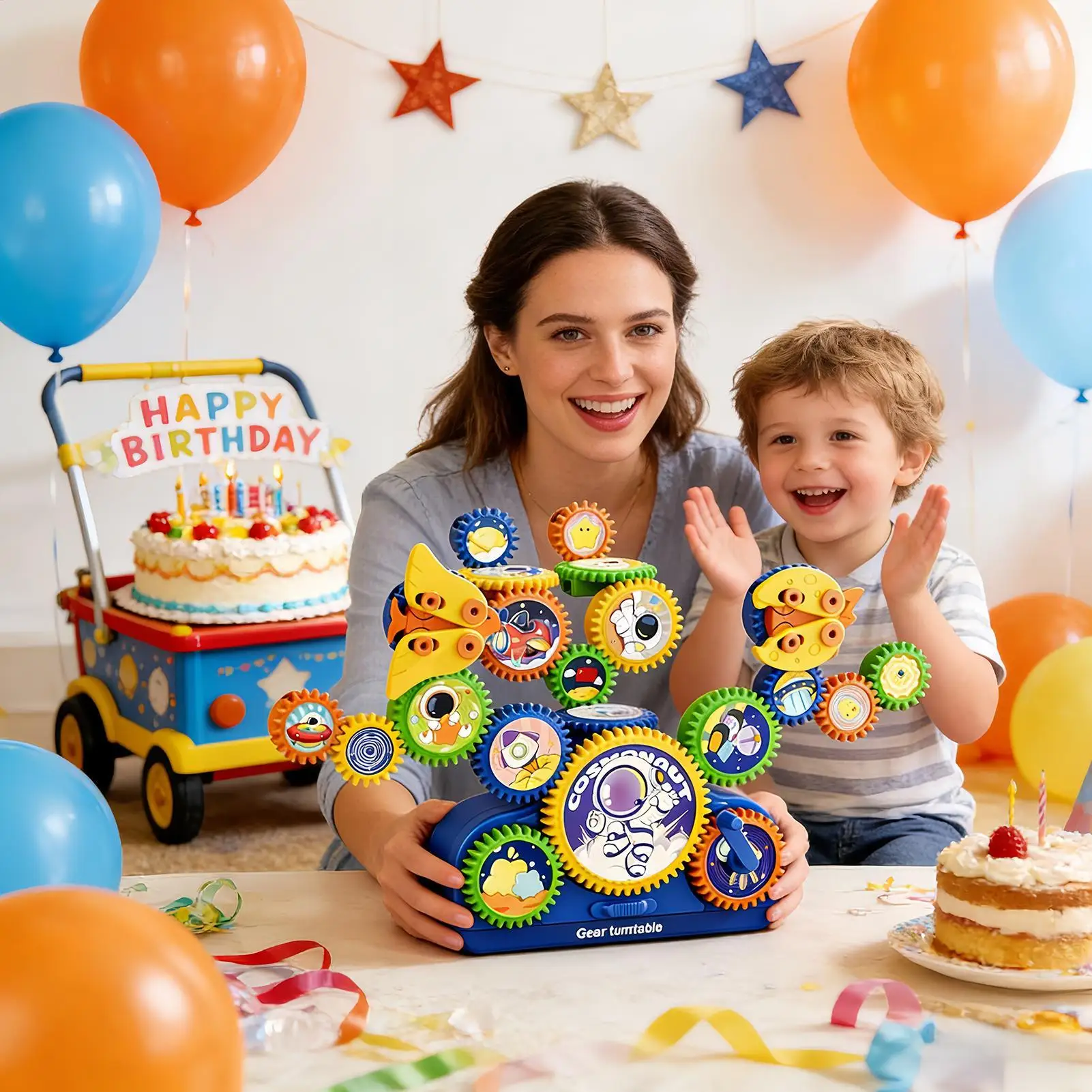 Gear Toys Educational Building Blocks Game Gears Building Sets For Children Boy Girl Family Friends Students Home Indoor Study