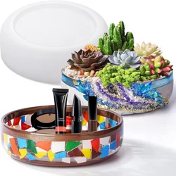 Plants Flowerpot Silicone Mold DIY Jewelry Storage Ashtray Plaster Cement Resin Mold Desktop Decoration Crafts