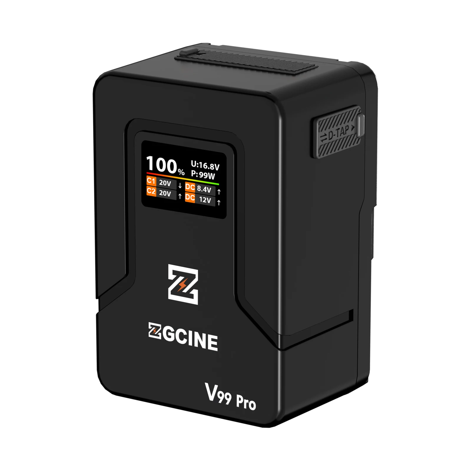 ZGCINE ZG-V99 Pro V Mount batterij 14,8 V 99,9 Wh Power Bank Li-ion batterijen voor camera's/telefoons/LED-videolamp Snel opladen