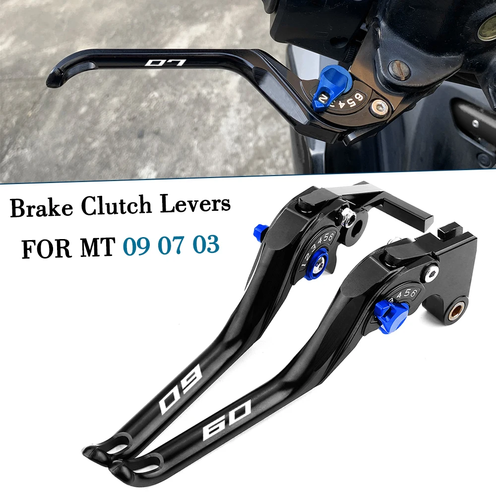 

For YAMAHA MT09 MT07 MT03 MT 07 09 03 MT09 SP FZ07 2014-2024 2025 2026 Motorcycle Accessories Brake Clutch Levers Handles Lever