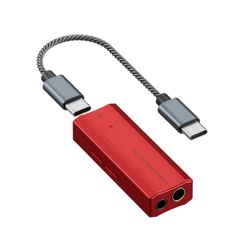 R91A صوتيات DS2 DSD512 المحمولة فك مضخم ضوت سماعات الأذن HIFI DAC ES9018K2M رقاقة