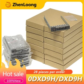 NOVO 28 Pçs/lote 0DXD9H Para DELL Server R750 R740 R640 R940 T350 R540 14G 2.5 ''SAS SATA HDD Caddy Bandeja Suporte DXD9H