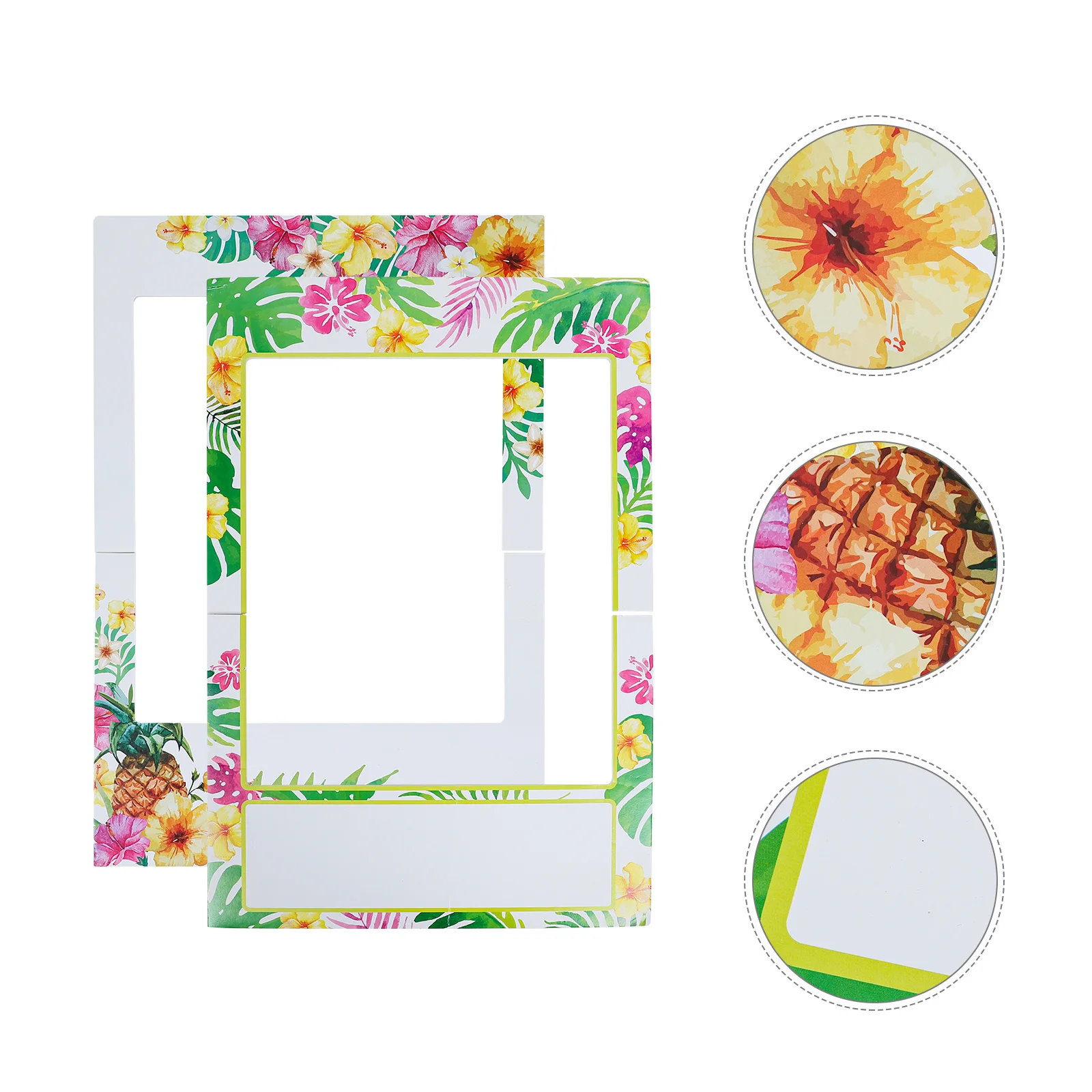 

1Pcs Hawaiian Style Photo Frame Props Party Games Fun Decorative Accessory Photo Props for Hawaii Hawaii Party Supplies