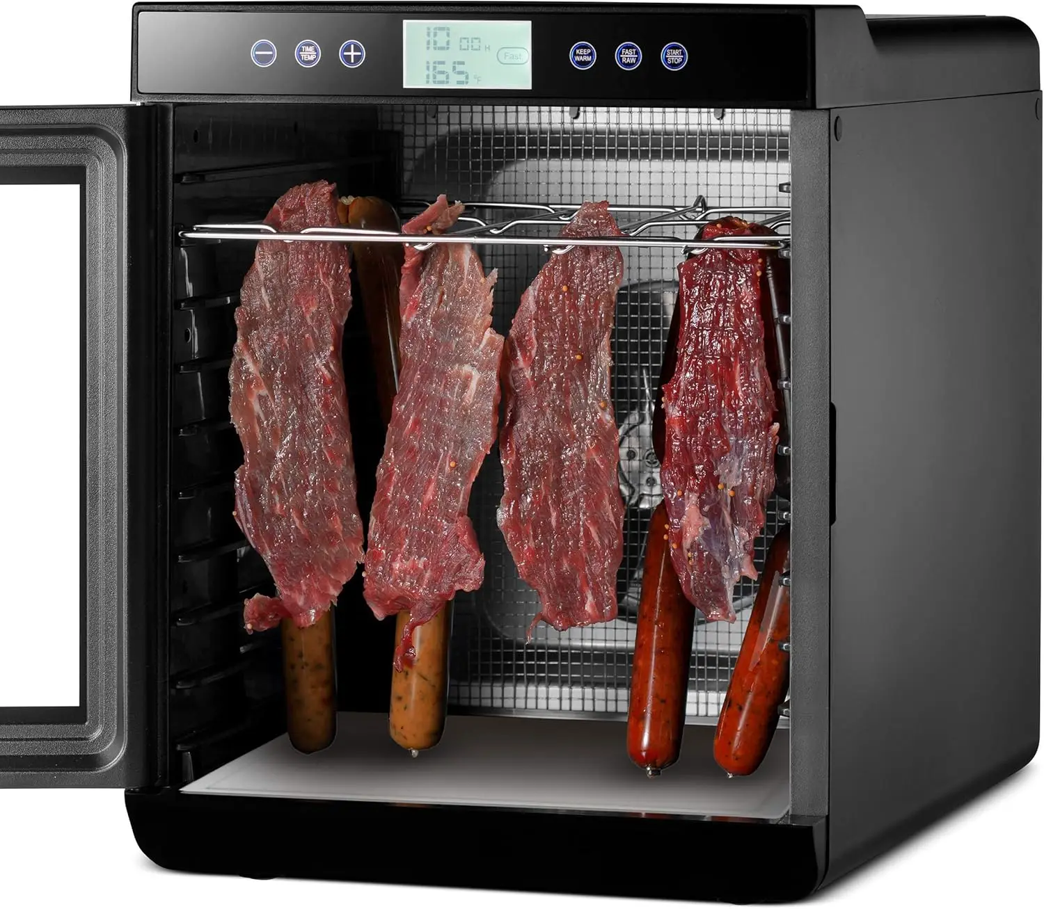 

Food Dehydrator Machine (10 Stainless Steel Trays) Digital Adjustable Timer | Temperature Control | Keep Warm Function