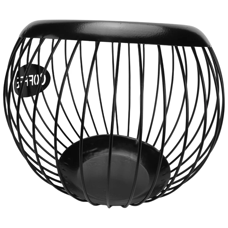 

ABWR-2X Держатель для капсул для кофе, чашка K большой емкости и органайзер для капсул для кофе эспрессо, металлическая корзина для хранения кофейных капсул