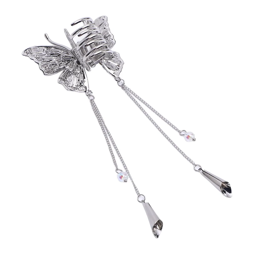 

Alloy Shiny Rhinestone Tassel Hair Claw Clip Exquisite Elegant Rhinestone Hair Claw Clip Durable Rhinestone