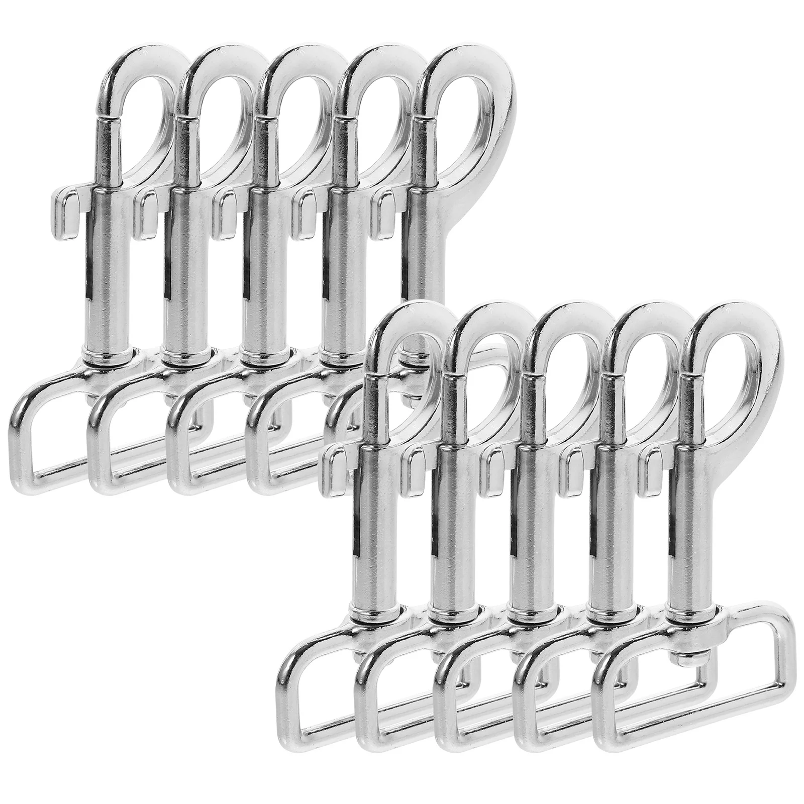 

10 Pcs Stud Buckle Pet Collar Accessories Dog Leash Clasp Clips Hook up Bolt Snaps Stainless Steel Swivel Hooks