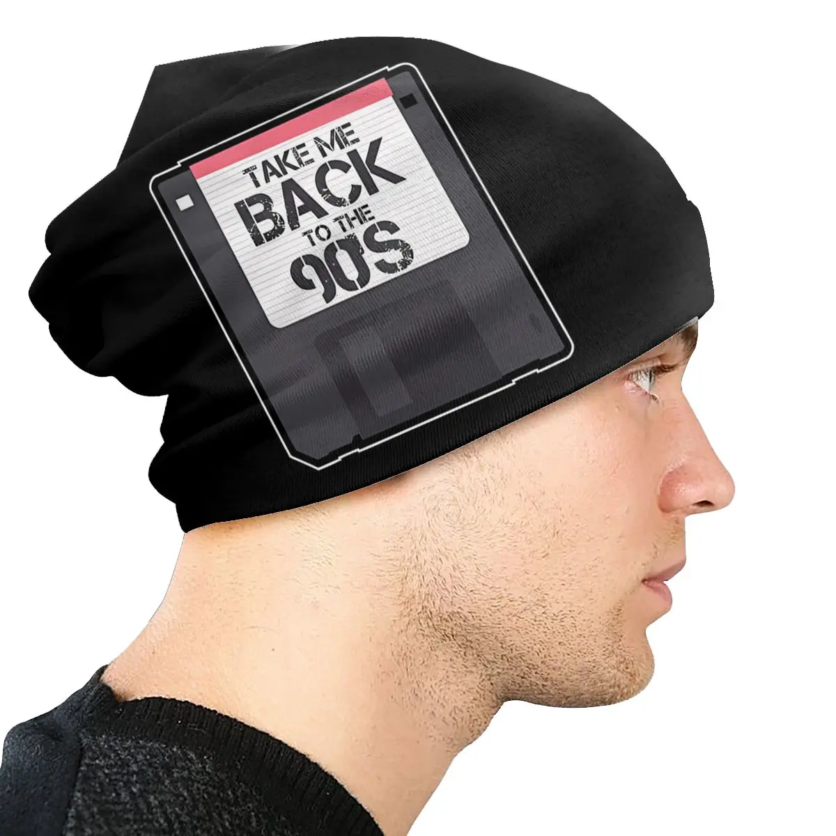 Back To The 90s Cartoon Thin Skullies Beanies Caps Take Me Hat Sport Sports Bonnet Hats for Men Women