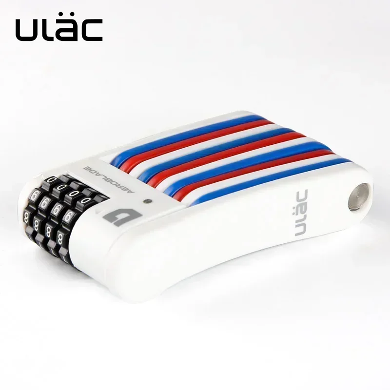 ULAC 4 Digit Combination Password Bicycle Lock Folding Bike Steel Safety Tools for Bikes Anti-theft Security Mini Accesoires