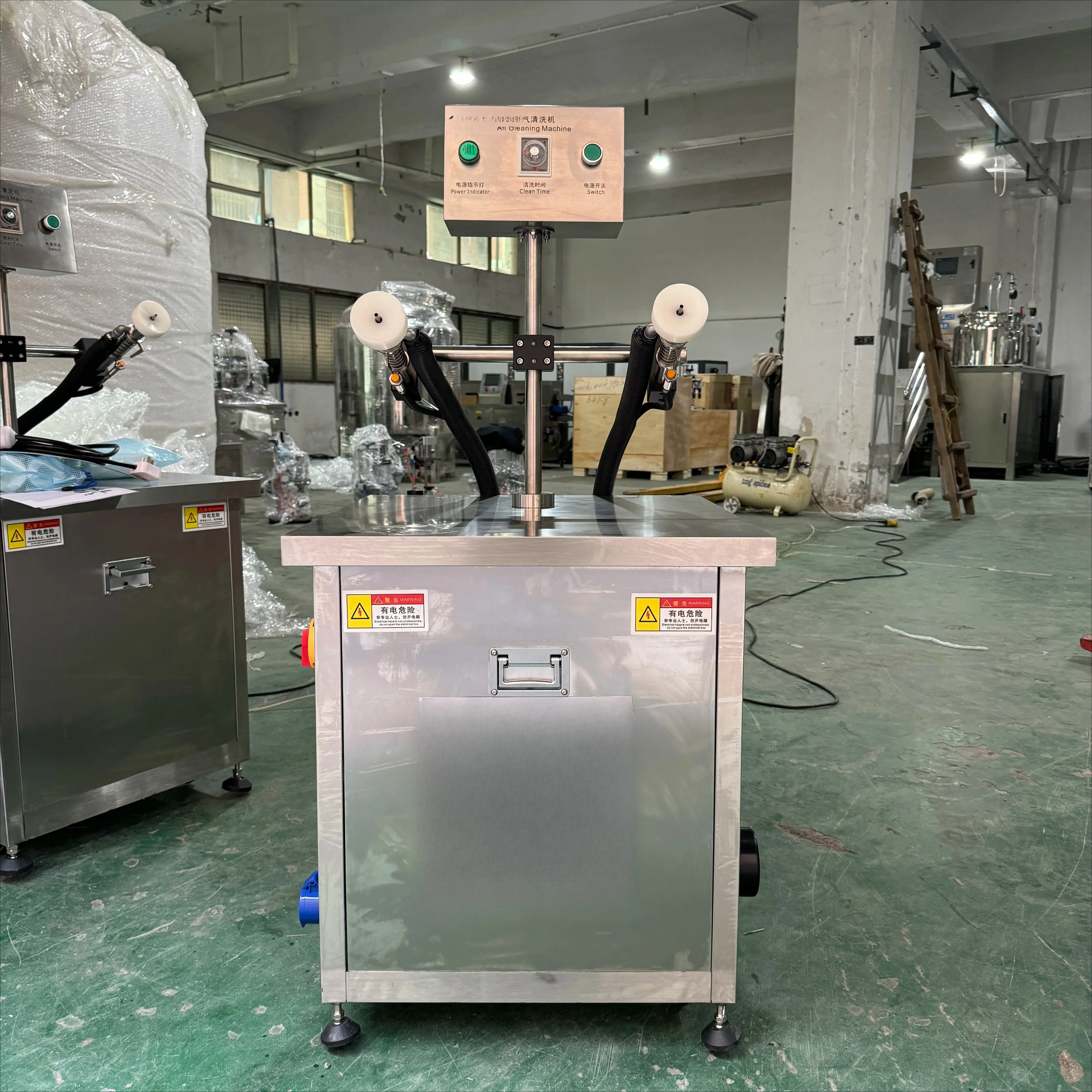 Stainless Steel Factory Price Air Jet Bottle Cleaning Machine Glass Plastic Perfume Bottle Container Washing Machine