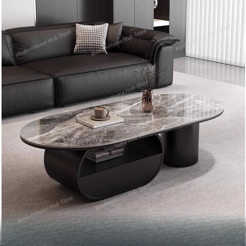 Wheel Designer Coffee Table Extendable Gold Stainless Steel Minimalist Coffee Table Modern Design Mesa De Centro Furniture Home