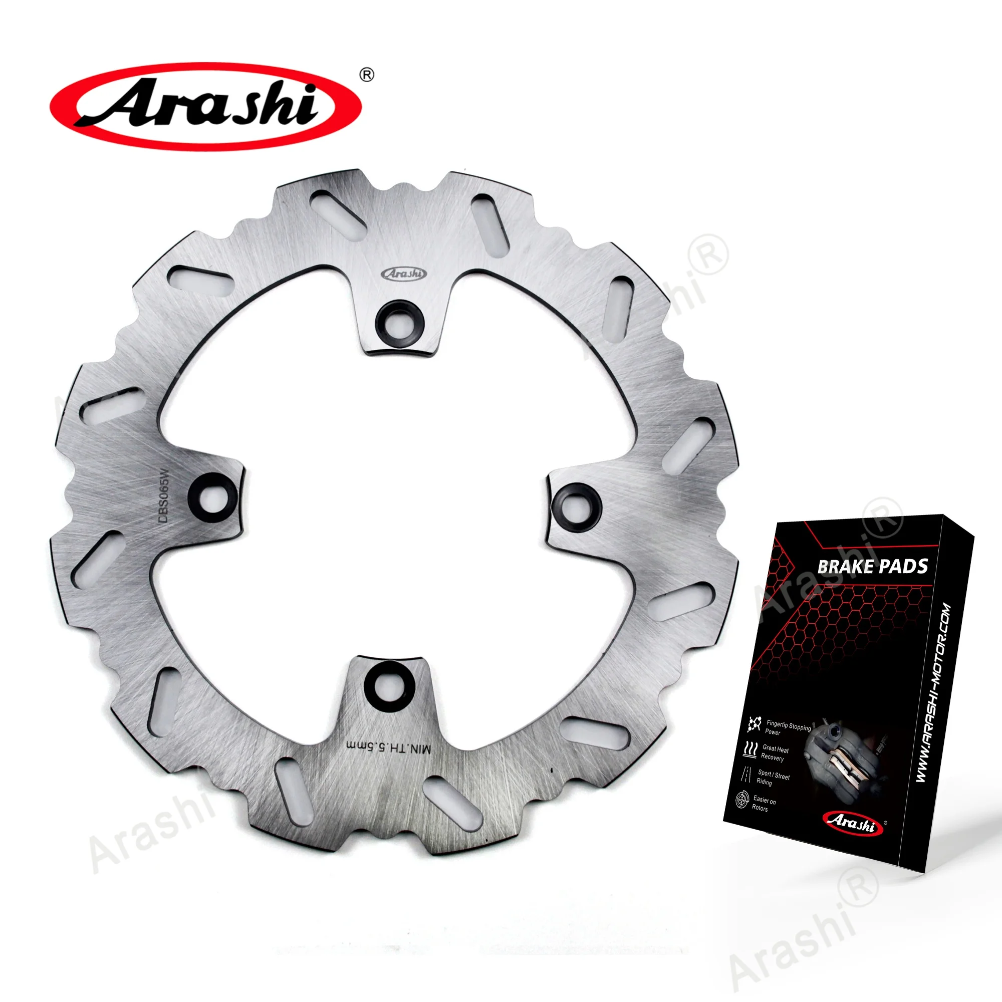 1 Set Motorcycle CNC Rear Brake Discs Rotors & Brake Pads For KAWASAKI Z1000SX Z1000 SX Z 1000SX 2011 2012 2013 2014 2015 Silver