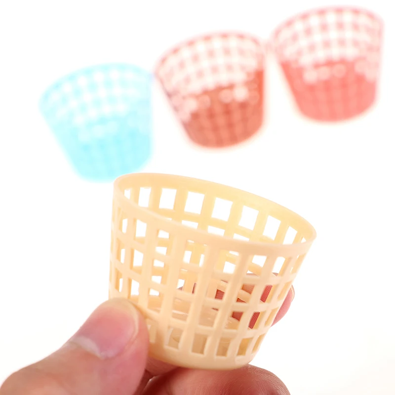 5 قطعة 1/12 دمية مصغرة صندوق تخزين ملابس سلة الغسيل القذرة اكسسوارات ديكور المنزل الحمام