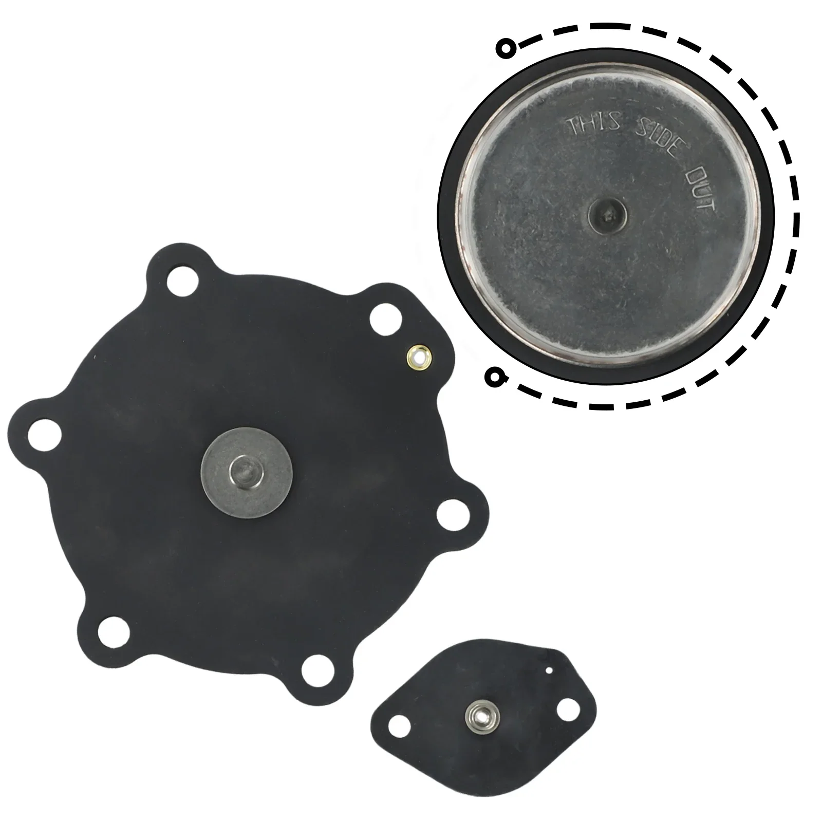 For ASCO SCG353A047 Compatible Diaphragm C113827 1 1/2 Inch Repair Kit For Bag Collector Dust Filtration Applications