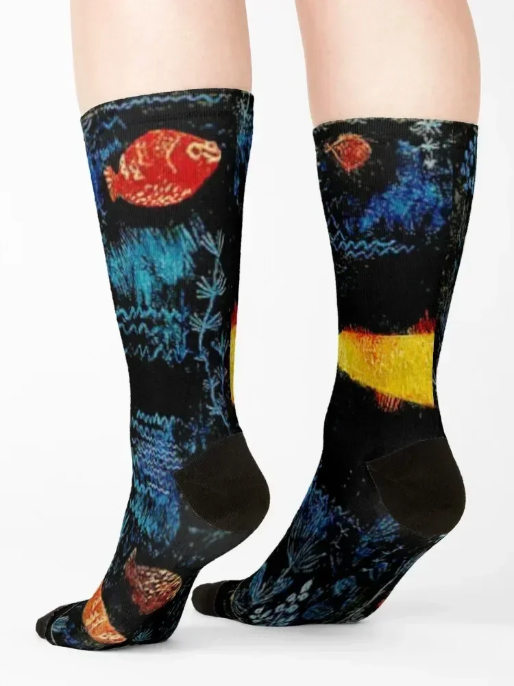 Paul Klee Der Goldfisch - The Goldfish by Klee Socks set Crossfit anti-slip Soccer Man Socks Women's