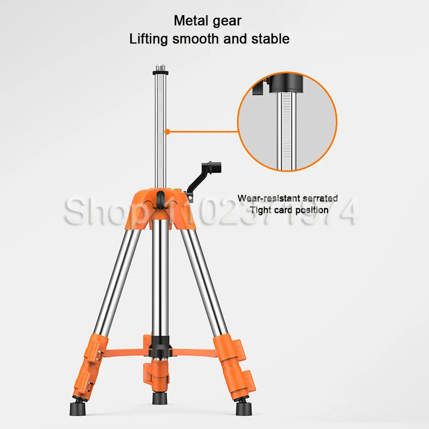 Universal Adjustable Stainless Steels Tripod Stand 1.5M/1.2M/0.45M with Bubble Level for Automatic Self Leveling Laser Level