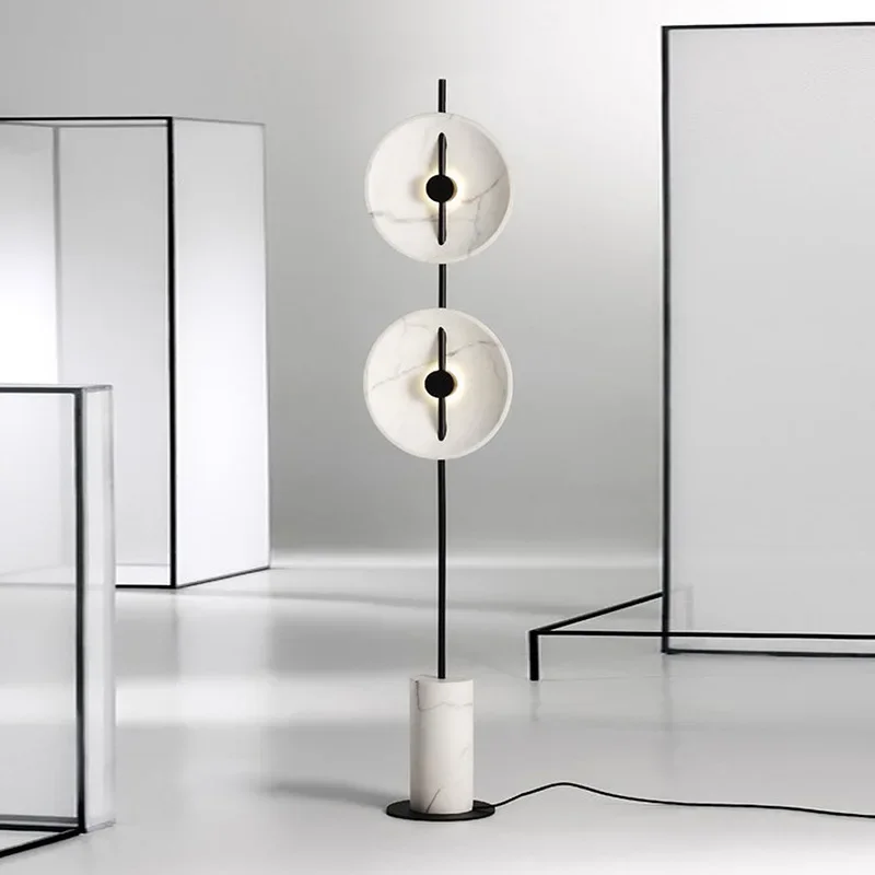 White marble living room floor lamp art bedroom room floor lamp