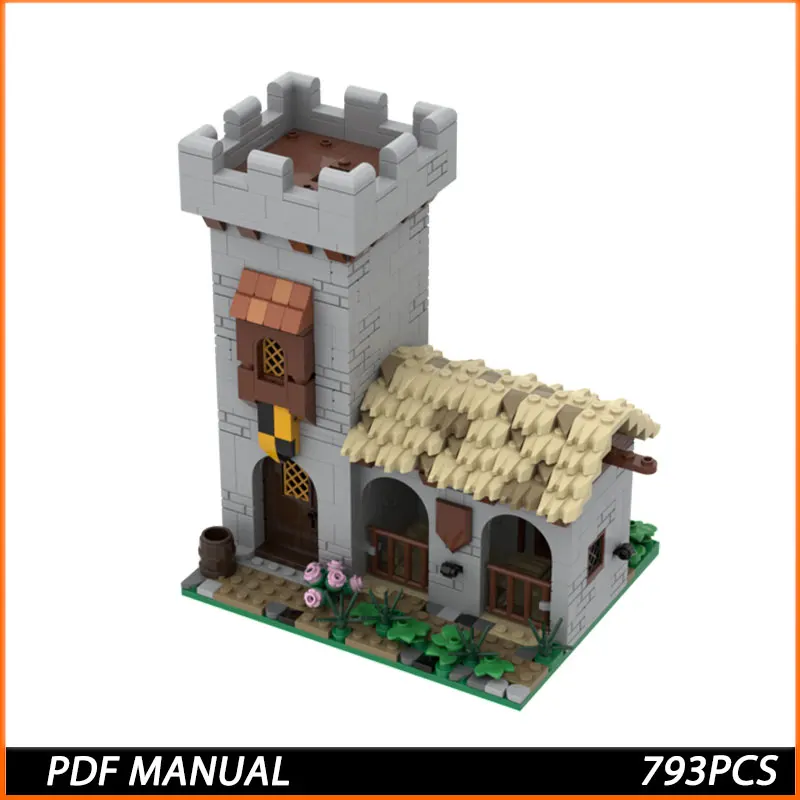 

Конструктор MOC: Средневековый Замок и Конюшня, Технологичные Кирпичики, Сборная Модель, Креативный Конструктор, Праздничные Игрушки