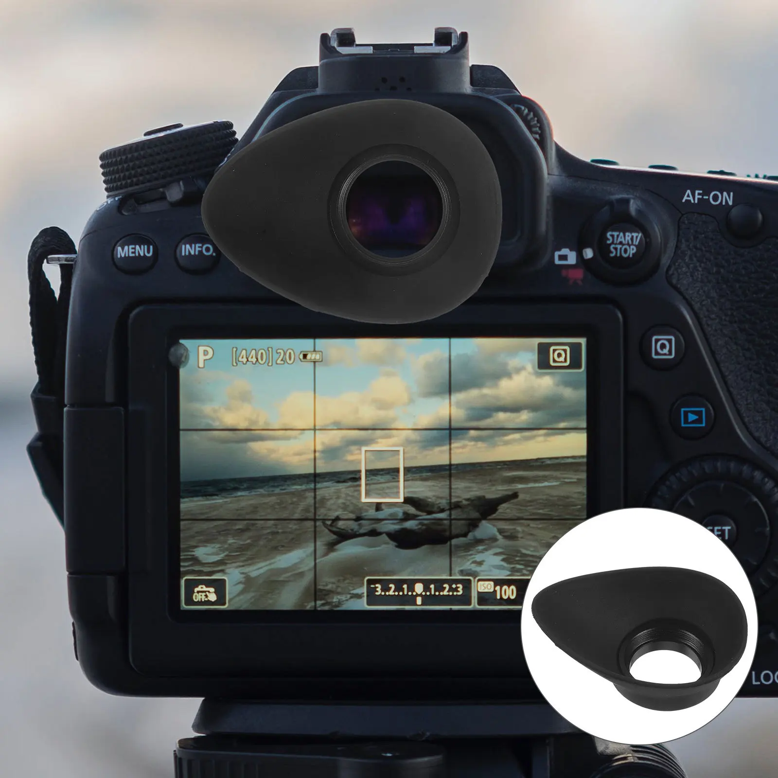 

Camera Eye Cup Replacement Rubber Eyepiece Part for Broken Replace Comfortable Durable Camera Supplies