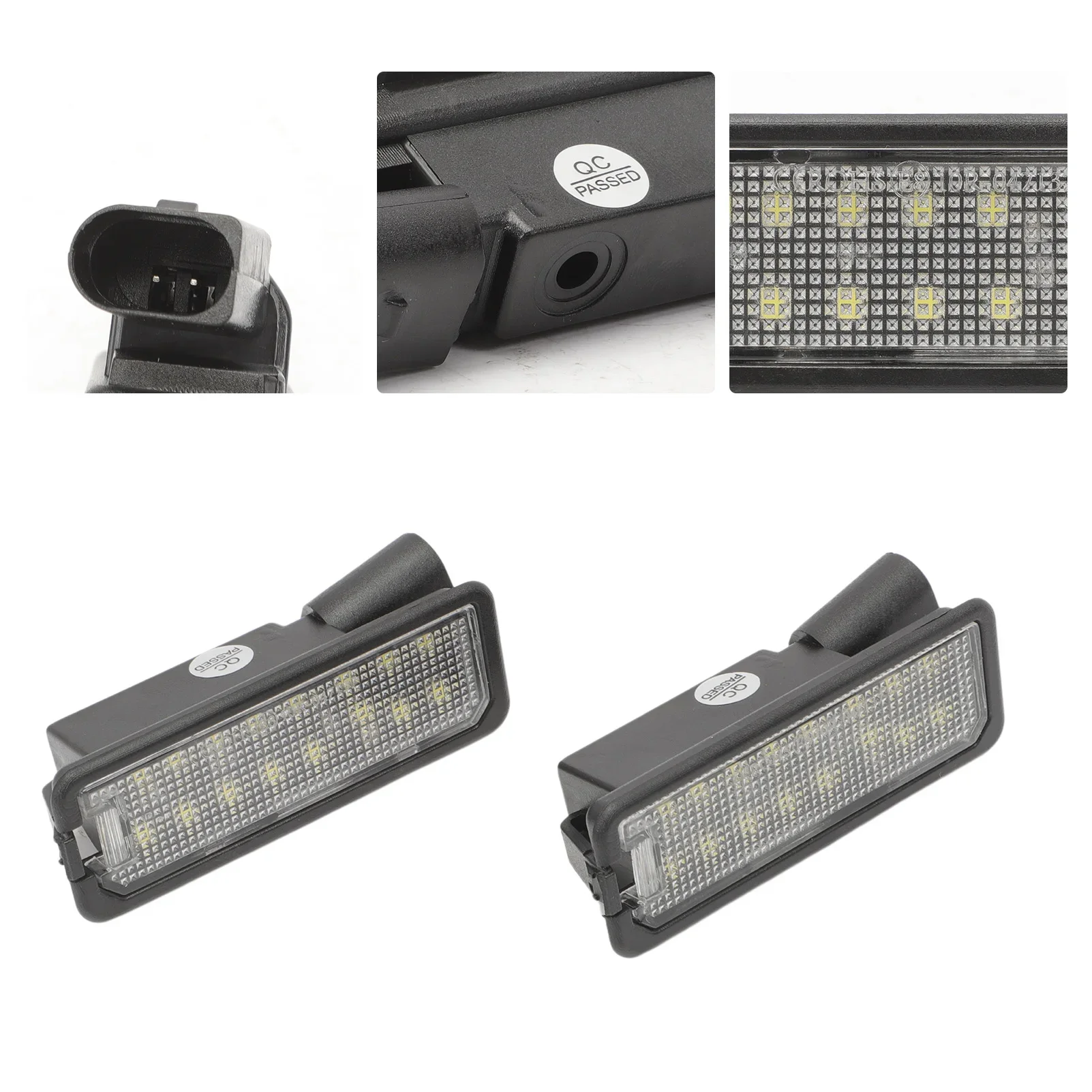 2 قطعة الأبيض LED رقم لوحة ترخيص ضوء مصباح للجولف 4 IV 5 فولت 6 VI 7VII بولو III IV V P.assat B7 B8 CC بيتل لوبو