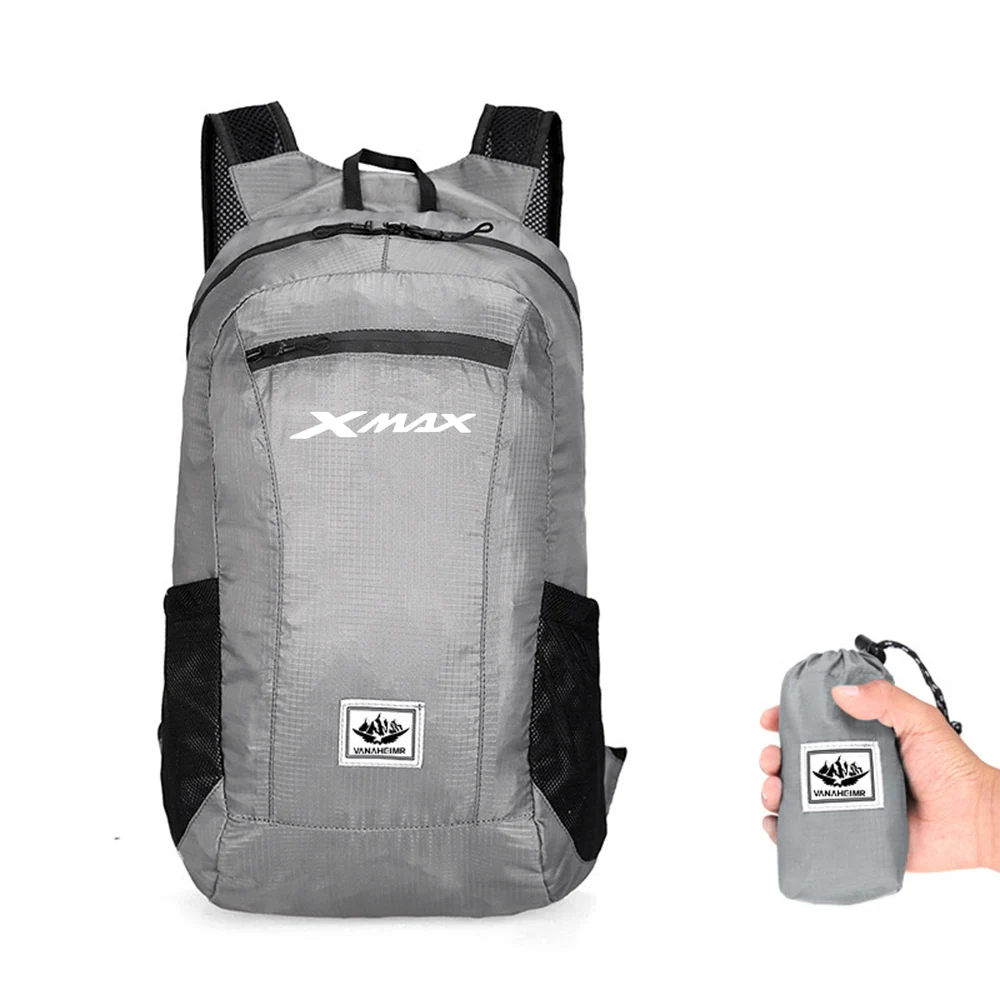 Tas punggung motor lipat portabel, tas ransel aksesori motor, tas Mountaineering lipat, aksesori sepeda motor, tas anti air untuk YAMAHA X-MAX XMAX 125 250 300