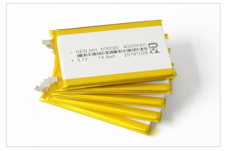 606090 3.7V 4000mAh Rechargeable Lithium Polymer Lipo Battery for Powerbank Power Bank MP4 PSP PAD Mavigator Robot Tablet Laptop