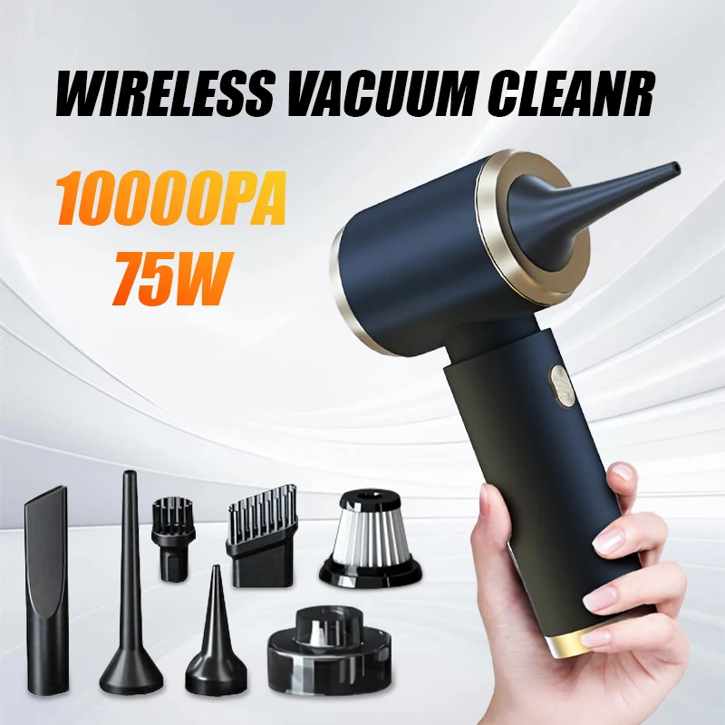 

10000PA Wireless Vacuum Cleaner USB Charging Dual Use for Home and Car 2000mAh High Power Powerful Portable Vacuum Cleaner