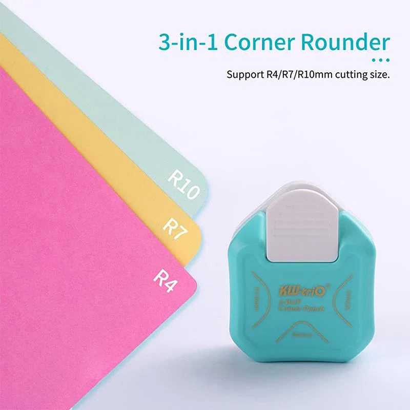 Mini Paper Corner Trimmer R4/R7/R10mm 3 in1 Corner Rounder Punch DIY Paper Photo Envelope Cutter Card Scrapbooking Punch Making