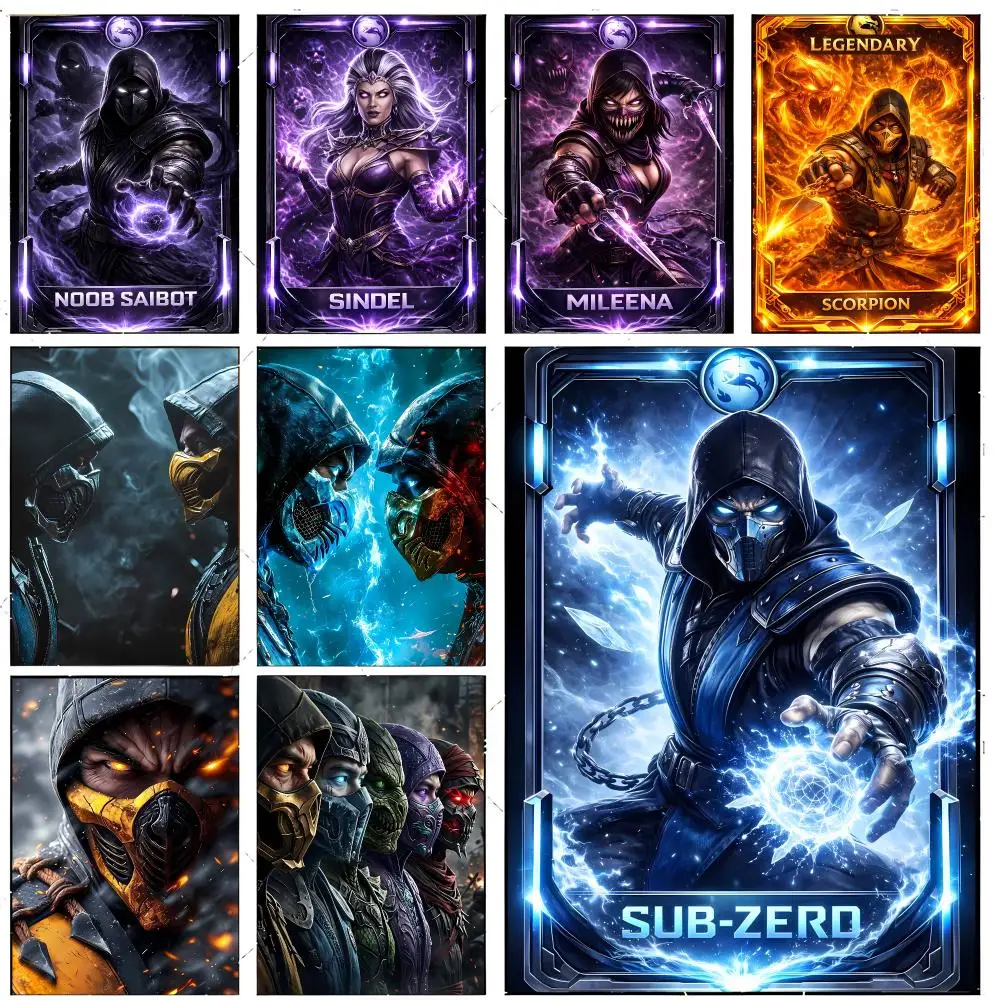 Brutal M-Mortal Kombat Poster Premium Decor Art & Gift for Household Lounge Home Ornaments