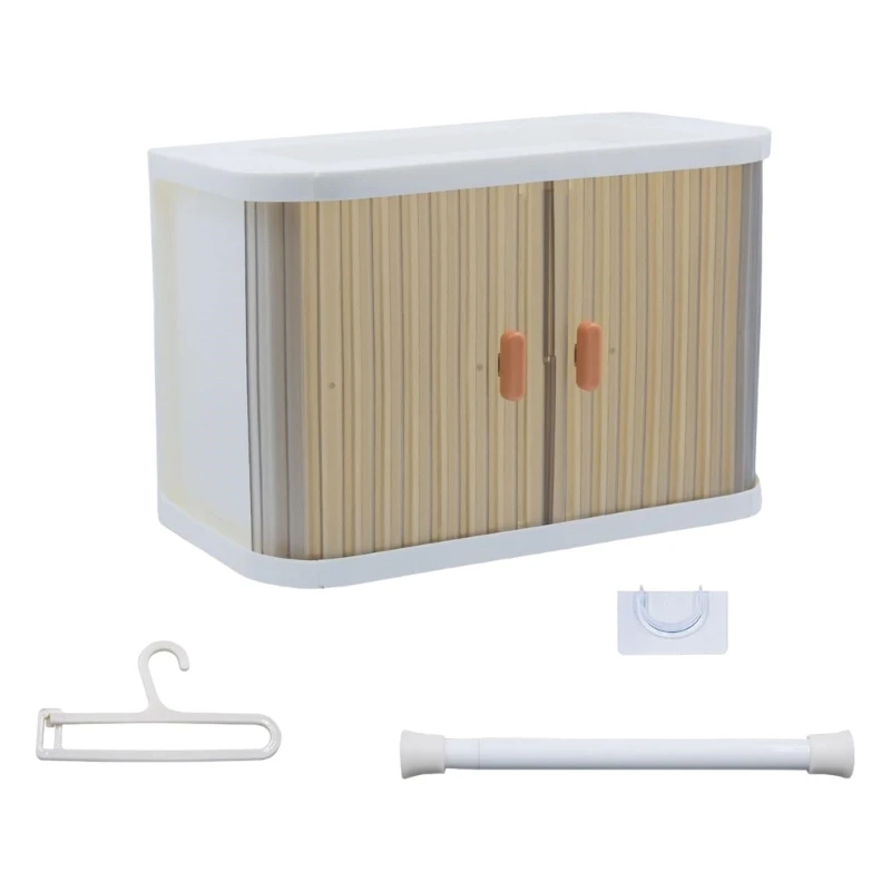 

Collapsible Doll Wardrobe Storage Box Expandable Stackable Design Includes 10 Hangers And Accessories for Figure Doll 15UB