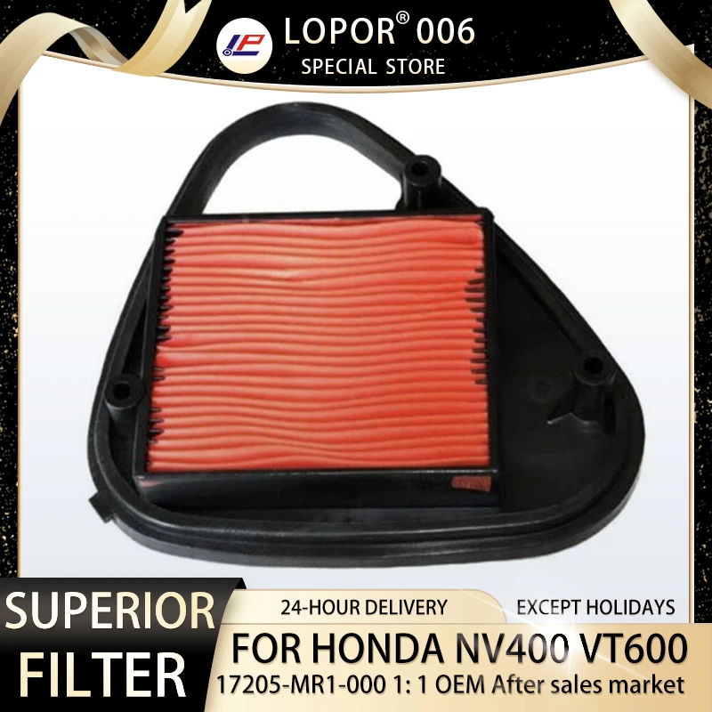 

Lopor Air Filter Intake Cleaner Element For Honda NV400 NC26 VT600 Shadow VLX 1988-1998 VT 600 17205-MR1-000